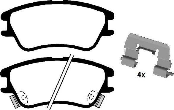 Raicam RA.0917.0K1 - Тормозные колодки, дисковые, комплект autospares.lv