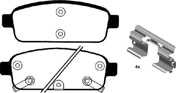 Raicam RA.0973.0K1 - Тормозные колодки, дисковые, комплект autospares.lv