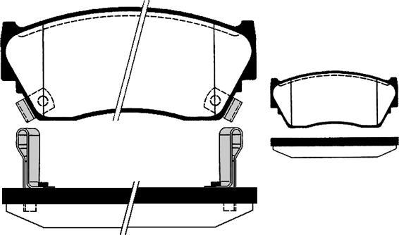 Raicam RA.0498.0 - Тормозные колодки, дисковые, комплект autospares.lv