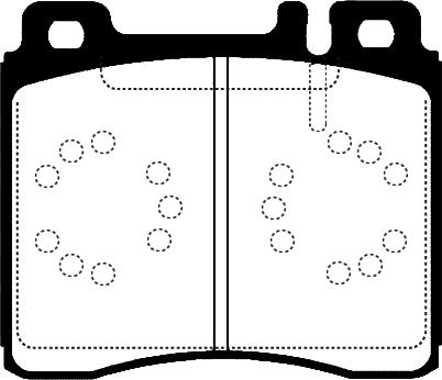 Raicam RA.0497.0 - Тормозные колодки, дисковые, комплект autospares.lv