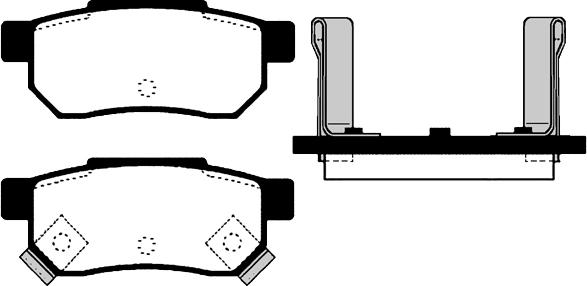 Spidan 0.081269 - Тормозные колодки, дисковые, комплект autospares.lv