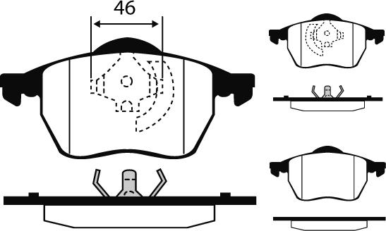 Raicam RA.0429.4 - Тормозные колодки, дисковые, комплект autospares.lv