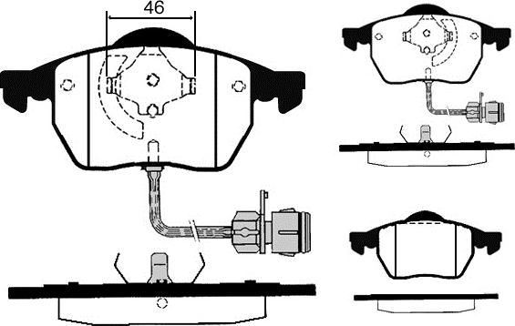 Raicam RA.0429.0 - Тормозные колодки, дисковые, комплект autospares.lv