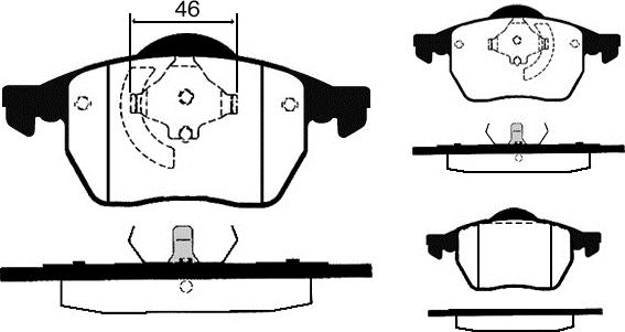 Raicam RA.0429.1 - Тормозные колодки, дисковые, комплект autospares.lv