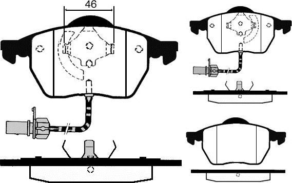 Raicam RA.0429.2 - Тормозные колодки, дисковые, комплект autospares.lv