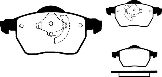 Raicam RA.0428.1 - Тормозные колодки, дисковые, комплект autospares.lv