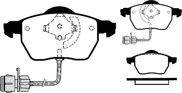 Blaupunkt D2A1002 - Тормозные колодки, дисковые, комплект autospares.lv