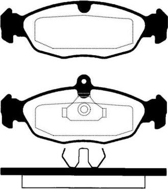 Raicam RA.0427.0 - Тормозные колодки, дисковые, комплект autospares.lv