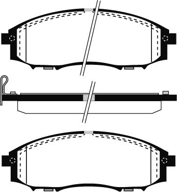 Pemebla JAPPA-130AF - Тормозные колодки, дисковые, комплект autospares.lv