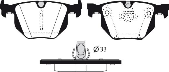 Raicam RA.0554.5 - Тормозные колодки, дисковые, комплект autospares.lv