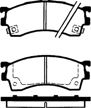 BENDIX 572436B - Тормозные колодки, дисковые, комплект autospares.lv