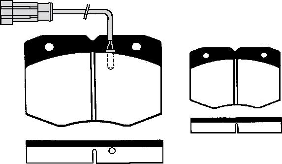 Open Parts BSM4236.00 - Тормозные колодки, дисковые, комплект autospares.lv