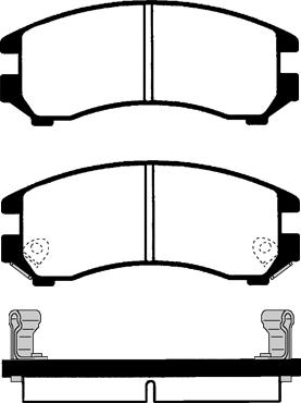 BENDIX 510059 - Тормозные колодки, дисковые, комплект autospares.lv