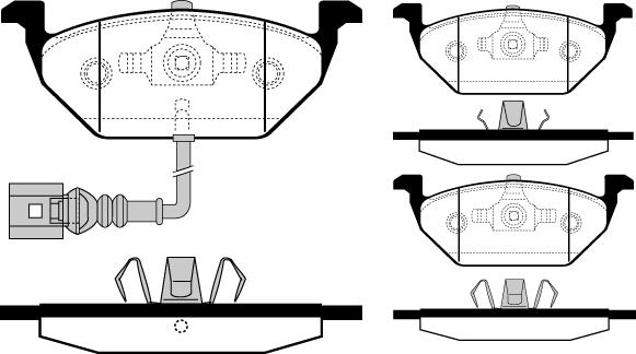 Raicam RA.0653.3 - Тормозные колодки, дисковые, комплект autospares.lv