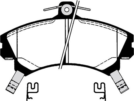 VECO VA748 - Тормозные колодки, дисковые, комплект autospares.lv