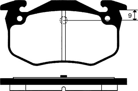 Pagid T9053 - Тормозные колодки, дисковые, комплект autospares.lv