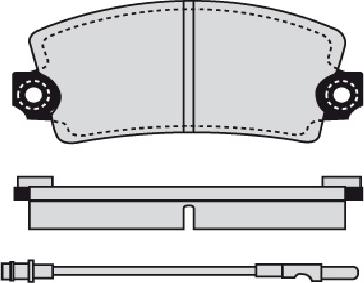 Akebono AN-4134WK - Тормозные колодки, дисковые, комплект autospares.lv