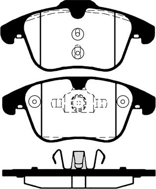 VECO VA1751 - Тормозные колодки, дисковые, комплект autospares.lv