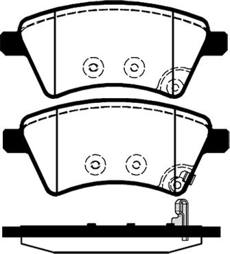 Raicam RA.0846.0 - Тормозные колодки, дисковые, комплект autospares.lv