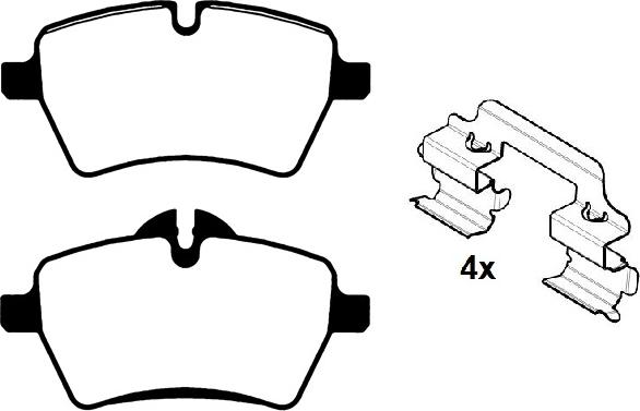 Raicam RA.0848.0K1 - Тормозные колодки, дисковые, комплект autospares.lv