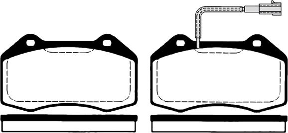 Raicam RA.0801.1 - Тормозные колодки, дисковые, комплект autospares.lv