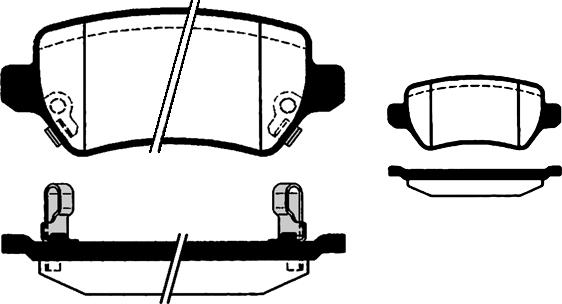 Triscan FDB1521 - Тормозные колодки, дисковые, комплект autospares.lv