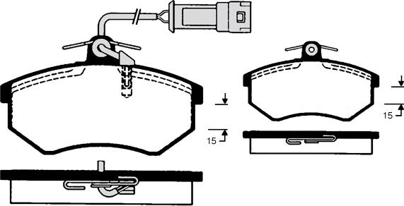 Triscan 414-775 - Тормозные колодки, дисковые, комплект autospares.lv