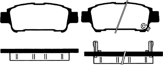 Raicam RA.0812.0 - Тормозные колодки, дисковые, комплект autospares.lv