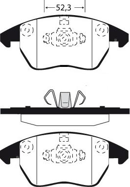 Raicam RA.0817.1 - Тормозные колодки, дисковые, комплект autospares.lv