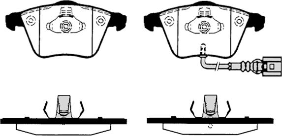 Raicam RA.0824.5 - Тормозные колодки, дисковые, комплект autospares.lv