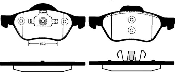 Raicam RA.0823.1 - Тормозные колодки, дисковые, комплект autospares.lv