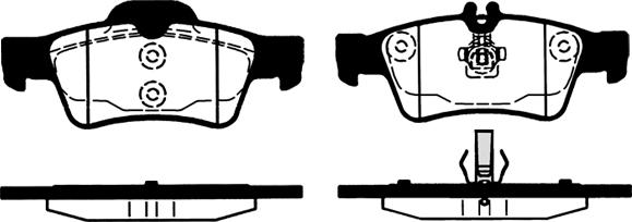 BOSCH BE986H - Тормозные колодки, дисковые, комплект autospares.lv