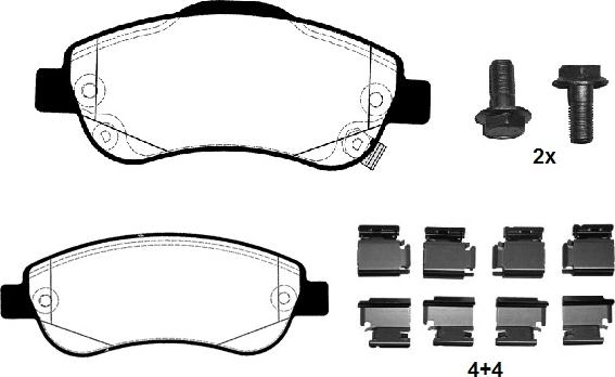 Raicam RA.0399.0K1 - Тормозные колодки, дисковые, комплект autospares.lv