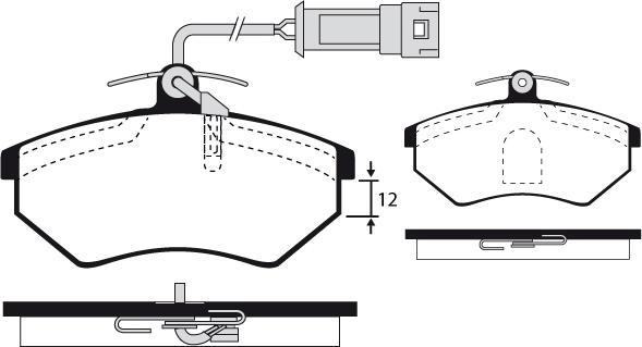 Raicam RA.0310.5 - Тормозные колодки, дисковые, комплект autospares.lv