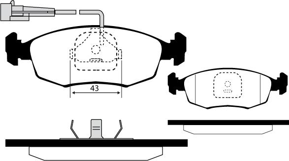 Raicam RA.0318.6 - Тормозные колодки, дисковые, комплект autospares.lv