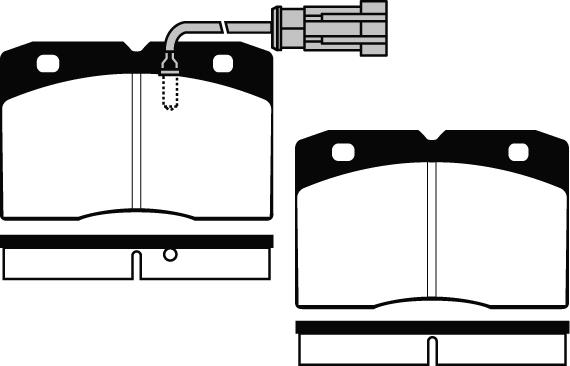 FTE BL2157B1 - Тормозные колодки, дисковые, комплект autospares.lv