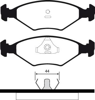 Raicam RA.0331.5 - Тормозные колодки, дисковые, комплект autospares.lv