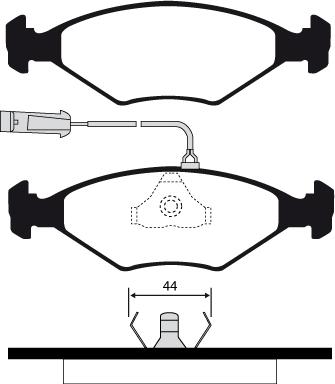 Raicam RA.0331.2 - Тормозные колодки, дисковые, комплект autospares.lv