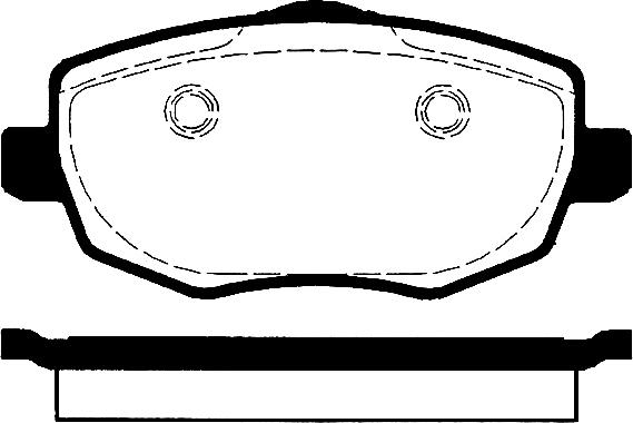 HELLA T1440 - Тормозные колодки, дисковые, комплект autospares.lv