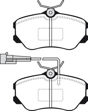 Roadhouse 9615 - Тормозные колодки, дисковые, комплект autospares.lv