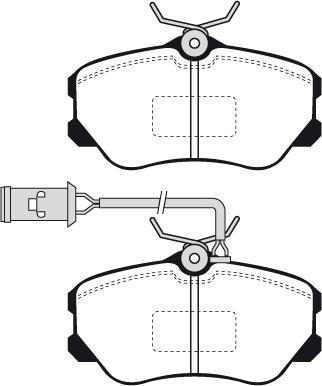 BOSCH 0986TB2526 - Тормозные колодки, дисковые, комплект autospares.lv