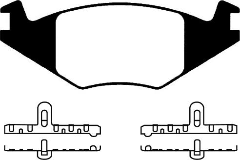 R Brake RB0461-071 - Тормозные колодки, дисковые, комплект autospares.lv