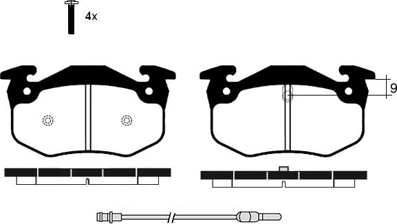 Raicam RA.0257.4 - Тормозные колодки, дисковые, комплект autospares.lv