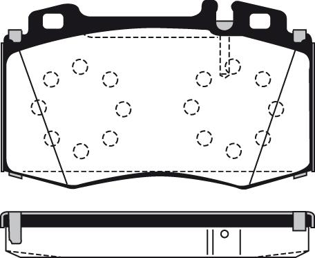 GMC 2327102 - Тормозные колодки, дисковые, комплект autospares.lv