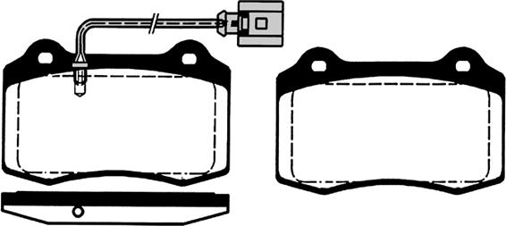 DON MDB2271 - Тормозные колодки, дисковые, комплект autospares.lv