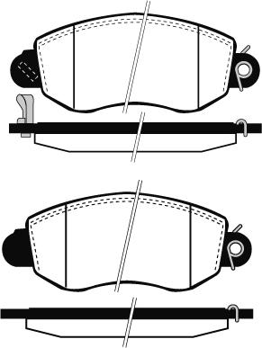 Raicam RA.0757.0 - Тормозные колодки, дисковые, комплект autospares.lv