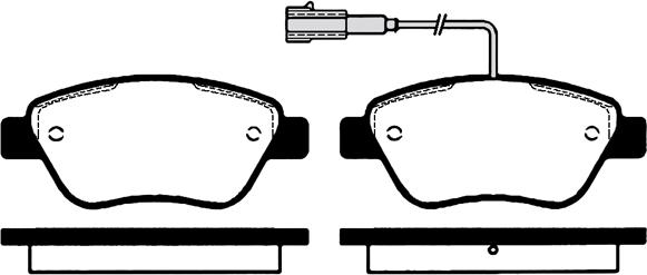 HELLA T1501 - Тормозные колодки, дисковые, комплект autospares.lv