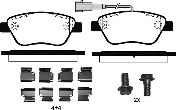 Raicam RA.0761.0K1 - Тормозные колодки, дисковые, комплект autospares.lv