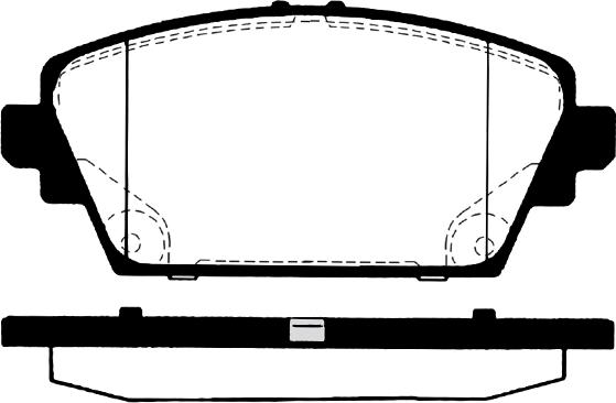 INTERBRAKE DP11439 - Тормозные колодки, дисковые, комплект autospares.lv