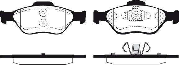 Raicam RA.0708.0 - Тормозные колодки, дисковые, комплект autospares.lv